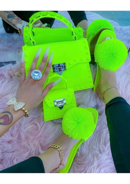 B23-PEMBE Kadın Çanta 2023 Perçin Omuz Çantaları Jöle Rahat Bayanlar Kilit Mat Pu Deri Yüksek Kaliteli Tasarımcı Moda Crossbody Çanta (Yurt Dışından) fırsatları