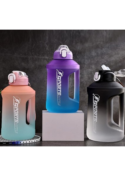 2.2l Büyük Kapasiteli Şişe, Spor Su Şişesi, Spor Su Bardağı, Sap ile Büyük Göbek Bardak Yüksek Sıcaklığa Dayanıklı (Yurt Dışından)