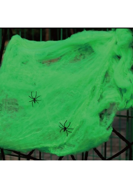 Halloween Suni Pamuk Green Yeşil Renk Örümcek Ağı Seti 40 gr fiyatları