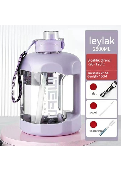 Spor Su Isıtıcısı, Büyük Kapasiteli Yüksek Sıcaklığa Dayanıklı Taşınabilir Uzay Kabı Fitness Su Bardağı (Yurt Dışından)
