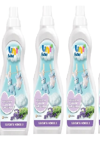 Uni Baby Konsantre Çamaşır Yumuşatıcı Lavanta Kokulu 1200 ml x 3ADET