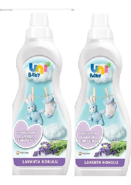 Uni Baby Konsantre Çamaşır Yumuşatıcı Lavanta Kokulu 1200 ml x 2ADET