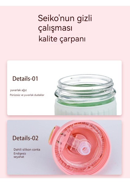 Sevimli Tavşan Samanı Cam, Sevimli Tavşan Kulakları Taşınabilir Bardak, Ofis Kahve Içecek Bardağı (Yurt Dışından) fırsatları