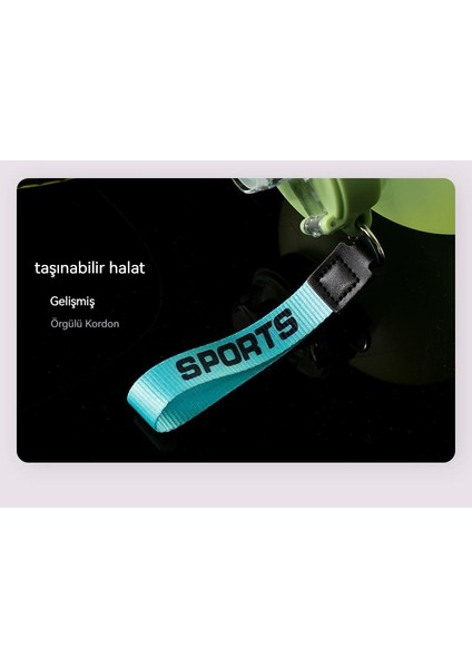 Doğa Sporları Fitness Büyük Kapasiteli Şişe, Taşınabilir Degrade Renkli Su Bardağı Su Isıtıcısı (Yurt Dışından)