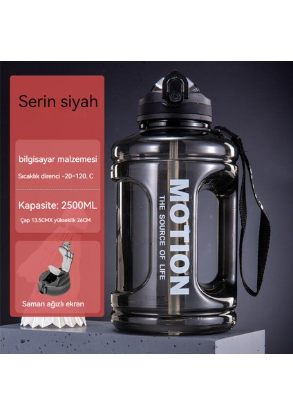 Şişe, Büyük Kapasiteli, Fitness, Taşınabilir, Düşmeye Dayanıklı, Uzay Bardağı, Açık Hava Sporları Su Şişesi (Yurt Dışından)