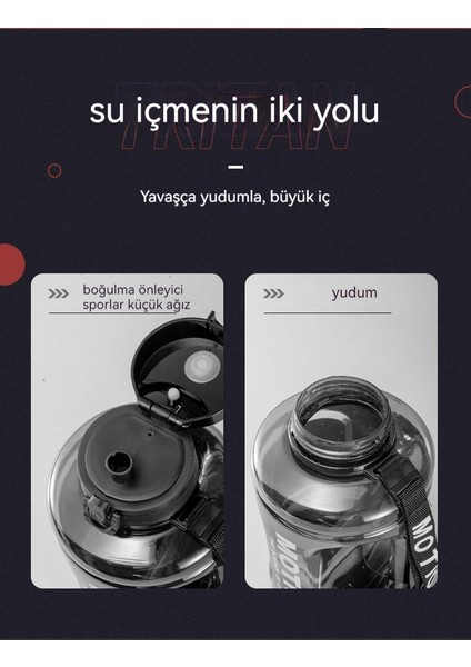 Şişe, Büyük Kapasiteli, Fitness, Taşınabilir, Düşmeye Dayanıklı, Uzay Bardağı, Açık Hava Sporları Su Şişesi (Yurt Dışından)