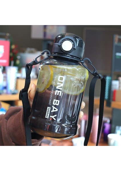 1l Kapasiteli Spor Taşınabilir Şişe, Açık Askı Yüksek Sıcaklığa Dayanıklı Su Bardağı (Yurt Dışından)