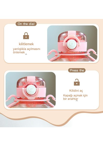 1l Kapasiteli Spor Taşınabilir Şişe, Açık Askı Yüksek Sıcaklığa Dayanıklı Su Bardağı (Yurt Dışından) fiyatları