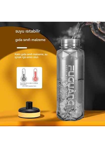 Büyük Kapasiteli Su Bardağı, Plastik Su Şişesi, Öğrenciler Için Açık Taşınabilir Spor Şişesi, Fitness Alanı Bardağı (Yurt Dışından) fırsatları