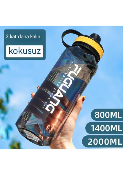 Büyük Kapasiteli Su Bardağı, Plastik Su Şişesi, Öğrenciler Için Açık Taşınabilir Spor Şişesi, Fitness Alanı Bardağı (Yurt Dışından)