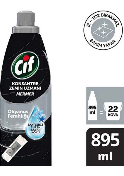 Konsantre Zemin Uzmanı Mermer Okyanus Ferahlığı 895 Ml