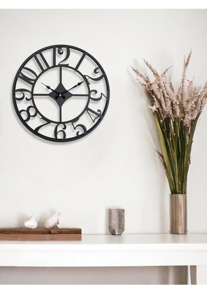 DM40 Rakamlı Metal 40 cm Duvar Saati