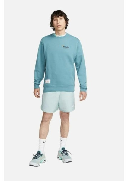 Sport Essentials Woven Lined Erkek Yeşil Şort(Rahat Kalıp)