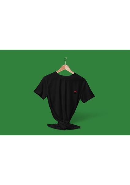 Kelebek Siyah Regular Fit Kadın Tshirt