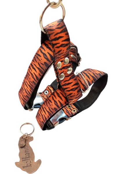 Köpek göğüs tasması minik ırk desenli kumaş destekli kolon göğüs ölçüsü:25-40cm ayarlamalı boyun ölçüsü:20-36cm dog harness GT4-10