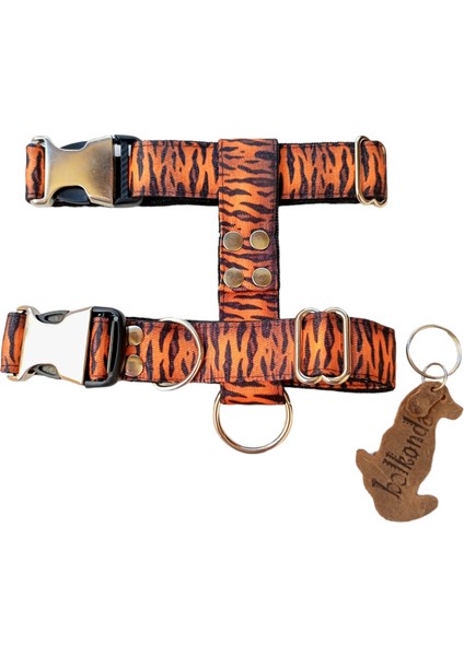 Köpek göğüs tasması minik ırk desenli kumaş destekli kolon göğüs ölçüsü:25-40cm ayarlamalı boyun ölçüsü:20-36cm dog harness GT4-10