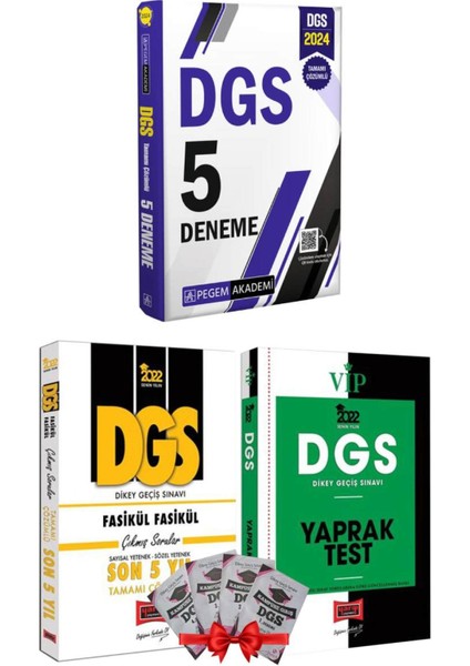 2024 DGS 5 Deneme + Yargı DGS Son 5 Yıl + Yargı DGS Yaprak Test + DGS 4d