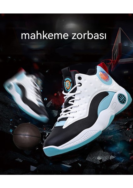 Erkek Basketbol Ayakkabıları Bağcıklı Moda Koşu Ayakkabıları Genç Öğrenci Spor Ayakkabıları Erkek Ayakkabıları (Yurt Dışından)