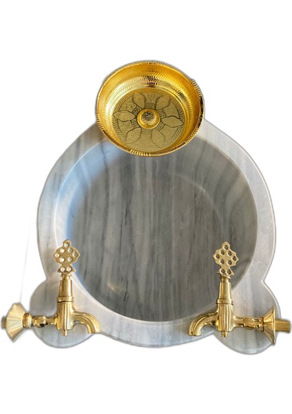 Marmara Pijamalı Hamam Konsept Set Altın