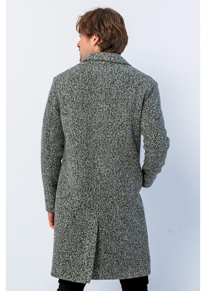 Erkek Regular Fit Düğmeli Cepli Kışlık Astarlı Klasik Uzun Kaşe Kaban fiyatları