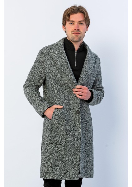 Erkek Regular Fit Düğmeli Cepli Kışlık Astarlı Klasik Uzun Kaşe Kaban modelleri