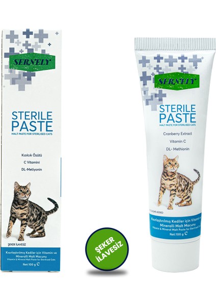 Sterile Paste 100GR ( Kısırlaştırılmış Kediler Için Vitamin ve Mineralli Malt Macunu )