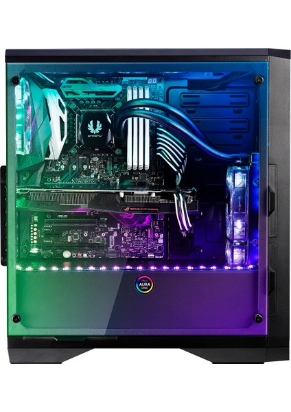 Enso 4*120MM RGB Fan Siyah 2*usb 3.0 Tempered Glass Oyuncu Bilgisayarı Kasası