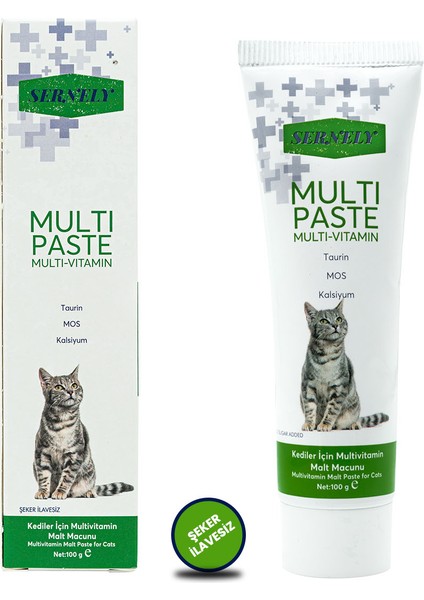 Multi-Paste 100GR( Kediler Için Multivitamin Malt Macunu )