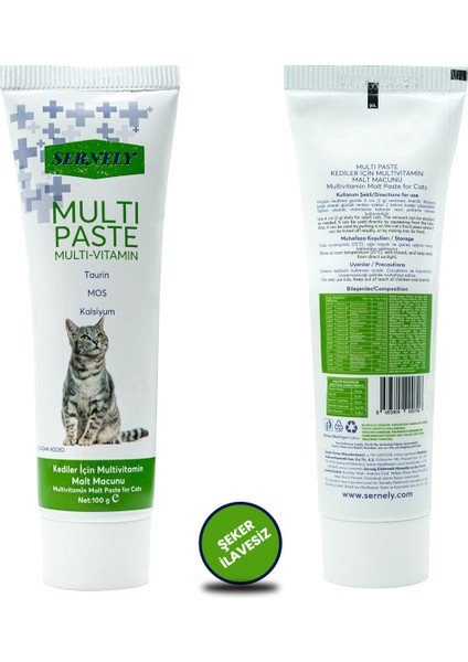 Multi-Paste 100GR( Kediler Için Multivitamin Malt Macunu )