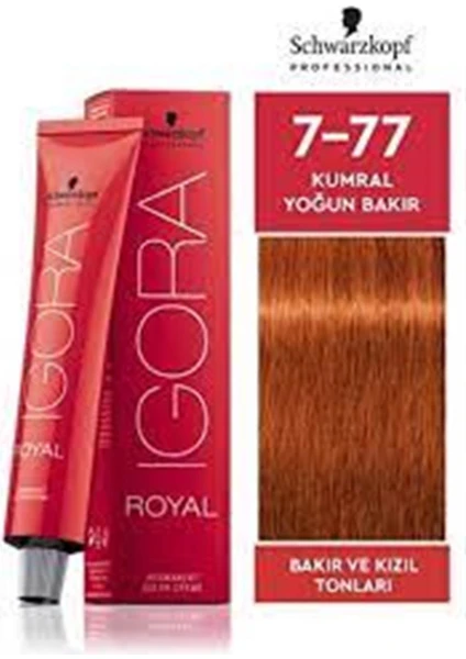 Igora Royal 7-77 Kumral Yoğun Bakır 60 Ml