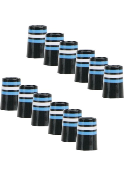 12 Adet Golf Demir Yüksük Boyutu .370 Golf Aksesuarları Golf Kulübü Mil Yüksük Mavi Beyaz Siyah (Yurt Dışından)