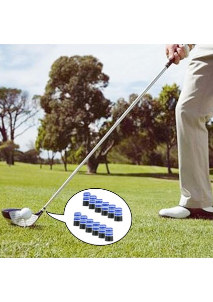 12X Dayanıklı Golf Demir Yüksük Boyutu .370 Konik Ucu Demir Kama Uç Kapakları Mavi Beyaz (Yurt Dışından)