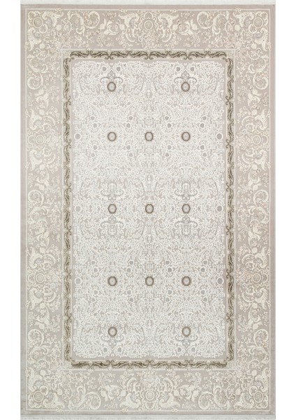 Passage Plz 04 Cream Vızon Hav Toz Vermez Yumuşak Dokulu Sık Dokuma Modern Makine Dokuması Halı