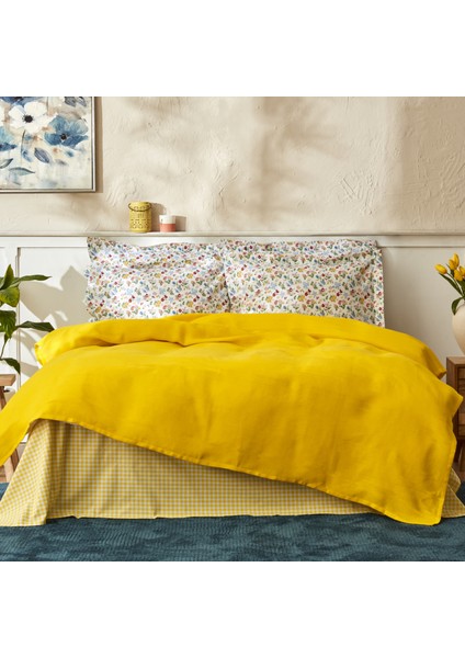 Noya %100 Pamuk Çift Kişilik Pike Takımı Sarı fiyatları