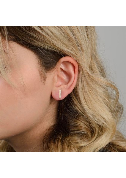 14 Ayar Altın Taşlı Küpe fiyatları