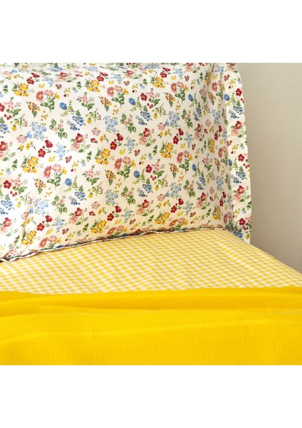 Noya %100 Pamuk Çift Kişilik Pike Takımı Sarı indirimleri