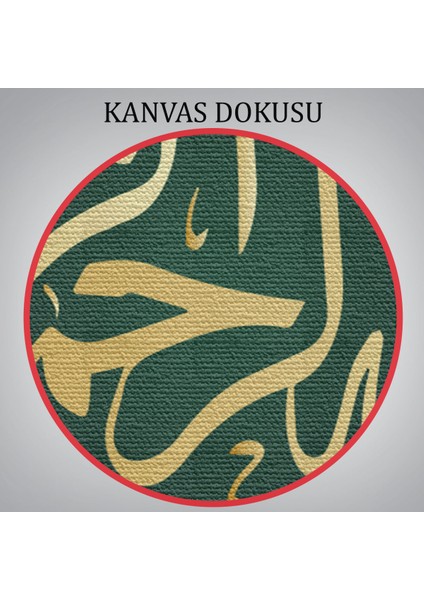 Rahman veOlan Allanın Adıyla Yazılı Dekoratif Kanvas TABLO-3277