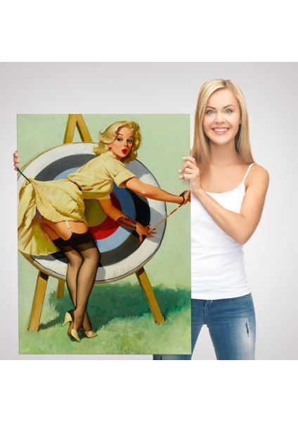 Okçu Kadın Dekoratif Duvar TABLOSU-6433 modelleri