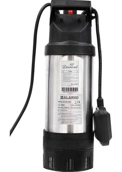 Diamond EC-TDS1000 - 1,25 Hp - 220 V Multi Inox Dalgıç Pompa