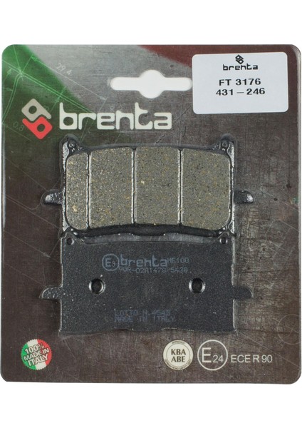 431-246 2016-2019 Honda CRF1000L Africa Twin Adventure Sports Dct Uyumlu Ön Fren Balatası Organik Balata