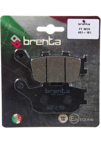 431-161 2004-2012 Honda Cbf 600 Uyumlu Arka Fren Balatası Organik Balata