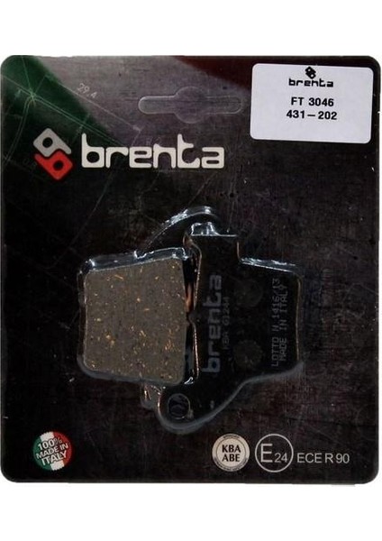 431-202 2005-2020 Honda Crf 450 x Uyumlu Arka Fren Balatası Organik Balata
