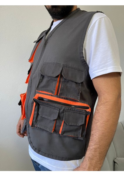 Çok Cepli Tasarım Yelek, Işçi Yeleği, Çok Cepli Yelek, Baba Yeleği, Mevsimlik Erkekyelek fiyatları