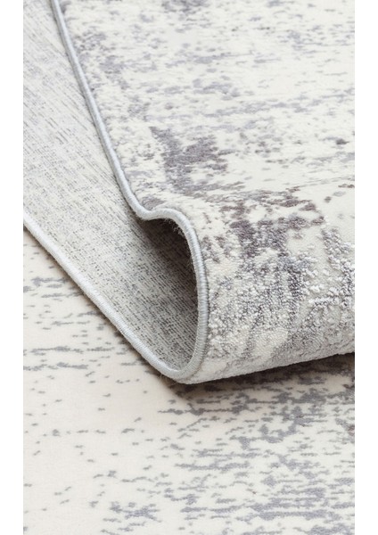 Passage Plz 01 Cream Grey Hav Toz Vermez Yumuşak Dokulu Sık Dokuma Modern Makine Dokuması Halı