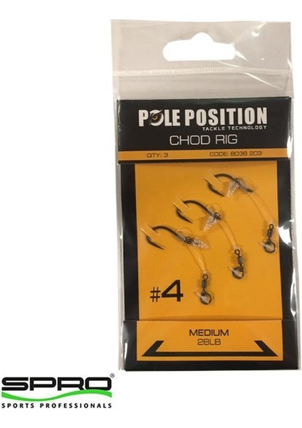 D. Spro Pole Position Chod Rigs Hazır Beden No:4