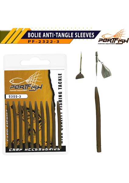 2322-3 Boilie Anti-Tangle Sleeves 4X50 mm 10 Adet