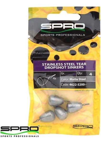 Paslanmaz Çelik Micro Batırma Kurşunu 10,6g