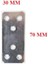 Düz Gönye Metal Mobilya Montaj Aparatı 10 Adet 30X70MM KB70 4