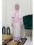 Çocuk Namaz Takımı Pratik Iki Parça Desenli Kollu Tak Çıkar Başörtülü Likralı Tesettür Elbise (6-12 Yaş) 901-0301 1