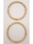 12 cm Oval Ahşap Boncuklu Bilezik Model Açık Ahşap Çift Sap 3